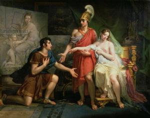 Alexander the Great (356-323 BC) Hands Over Campaspe to Apelles, 1822 (oil on canvas)