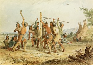 Seth-Eastman-xx-Striking-the-Post-xx-Private-collection