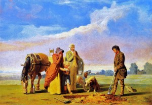 wi11 William Tylee Ranney (American artist, 1813-1857) Prairie Burial