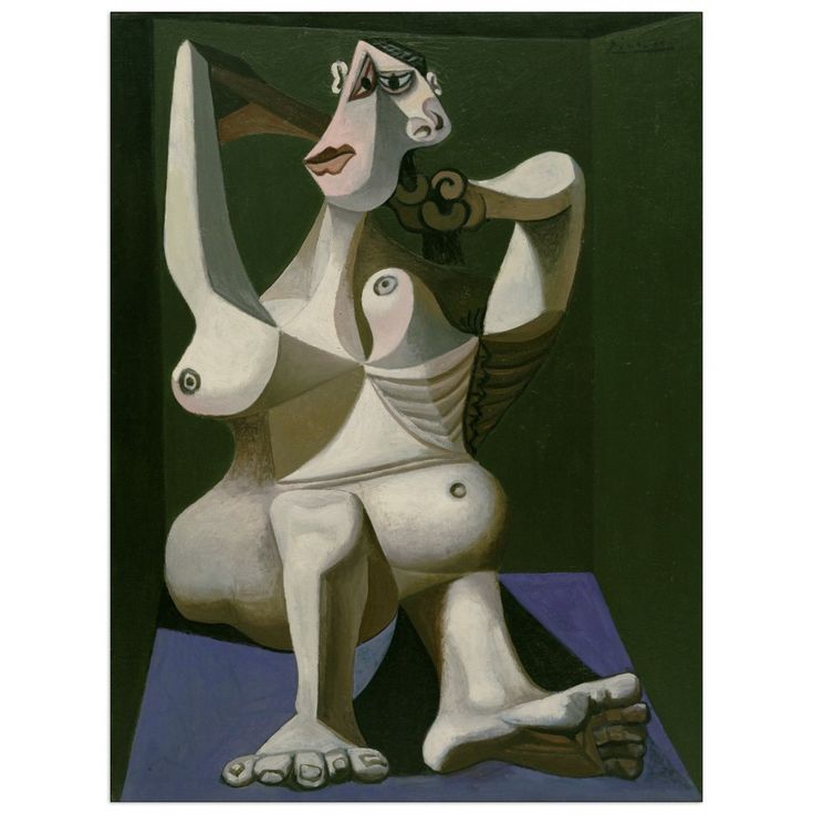 picasso nude dressing hair